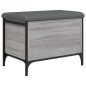 vidaXL Banco con almacenaje madera ingeniería gris Sonoma 62x42x45 cm vidaXL Banco con almacenaje madera ingeniería gris Sonoma 62x42x45 cm