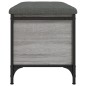 vidaXL Banco con almacenaje madera ingeniería gris Sonoma 62x42x45 cm vidaXL Banco con almacenaje madera ingeniería gris Sonoma 62x42x45 cm