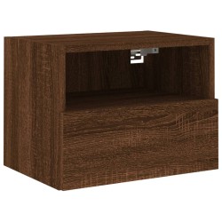 vidaXL Mueble de pared TV madera ingeniería roble marrón 40x30x30 cm