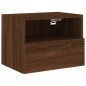 vidaXL Mueble de pared TV madera ingeniería roble marrón 40x30x30 cm