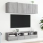 vidaXL Mueble de pared TV madera de ingeniería gris Sonoma 40x30x30 cm vidaXL Mueble de pared TV madera de ingeniería gris Sonoma 40x30x30 cm