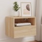 vidaXL Mueble de pared TV madera ingeniería roble Sonoma 40x30x30 cm