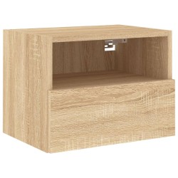 vidaXL Mueble de pared TV madera ingeniería roble Sonoma 40x30x30 cm