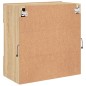 vidaXL Mueble TV de pared con luces LED roble Sonoma 58,5x30x60,5 cm vidaXL Mueble TV de pared con luces LED roble Sonoma 58,5x30x60,5 cm