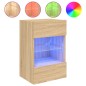 vidaXL Mueble de TV de pared con luces LED roble Sonoma 40x30x60,5 cm vidaXL Mueble de TV de pared con luces LED roble Sonoma 40x30x60,5 cm