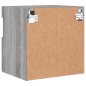 vidaXL Mueble de TV de pared con luces LED gris Sonoma 40x30x40 cm