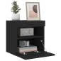 vidaXL Muebles de TV de pared con luces LED 2 uds negro 40x30x40 cm vidaXL Muebles de TV de pared con luces LED 2 uds negro 40x30x40 cm