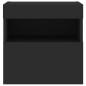 vidaXL Muebles de TV de pared con luces LED 2 uds negro 40x30x40 cm vidaXL Muebles de TV de pared con luces LED 2 uds negro 40x30x40 cm