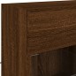 vidaXL Mueble TV de pared con luces LED roble marrón 78,5x30x60,5 cm vidaXL Mueble TV de pared con luces LED roble marrón 78,5x30x60,5 cm