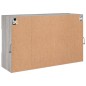 vidaXL Mueble de TV de pared con luces LED gris Sonoma 98,5x30x60,5 cm vidaXL Mueble de TV de pared con luces LED gris Sonoma 98,5x30x60,5 cm