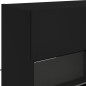 vidaXL Mueble de TV de pared con luces LED negro 98,5x30x60,5 cm vidaXL Mueble de TV de pared con luces LED negro 98,5x30x60,5 cm