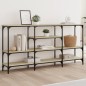 vidaXL Mesa consola madera de ingeniería roble Sonoma 160x29x80 cm vidaXL Mesa consola madera de ingeniería roble Sonoma 160x29x80 cm