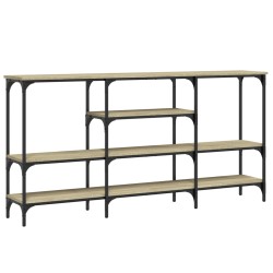 vidaXL Mesa consola madera de ingeniería roble Sonoma 160x29x80 cm