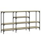 vidaXL Mesa consola madera de ingeniería roble Sonoma 160x29x80 cm vidaXL Mesa consola madera de ingeniería roble Sonoma 160x29x80 cm