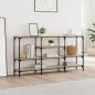 vidaXL Mesa consola madera de ingeniería roble Sonoma 160x29x80 cm vidaXL Mesa consola madera de ingeniería roble Sonoma 160x29x80 cm