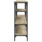 vidaXL Mesa consola madera de ingeniería roble Sonoma 160x29x80 cm vidaXL Mesa consola madera de ingeniería roble Sonoma 160x29x80 cm