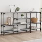 vidaXL Mesa consola madera de ingeniería gris Sonoma 160x29x80 cm vidaXL Mesa consola madera de ingeniería gris Sonoma 160x29x80 cm