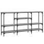 vidaXL Mesa consola madera de ingeniería gris Sonoma 160x29x80 cm vidaXL Mesa consola madera de ingeniería gris Sonoma 160x29x80 cm