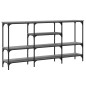 vidaXL Mesa consola madera de ingeniería gris Sonoma 160x29x80 cm vidaXL Mesa consola madera de ingeniería gris Sonoma 160x29x80 cm