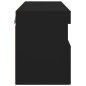 vidaXL Mueble de TV de pared con luces LED negro 60x30x40 cm vidaXL Mueble de TV de pared con luces LED negro 60x30x40 cm