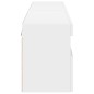 vidaXL Muebles de TV de pared con luces LED 2 uds blanco 80x30x40 cm