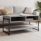vidaXL Mesa de centro madera contrachapada gris Sonoma 90x50x45 cm vidaXL Mesa de centro madera contrachapada gris Sonoma 90x50x45 cm