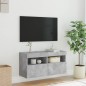 vidaXL Mueble de TV de pared con luces LED gris hormigón 80x30x40 cm vidaXL Mueble de TV de pared con luces LED gris hormigón 80x30x40 cm
