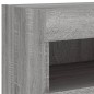 vidaXL Muebles TV de pared con luces LED 2 uds gris Sonoma 80x30x40 cm vidaXL Muebles TV de pared con luces LED 2 uds gris Sonoma 80x30x40 cm