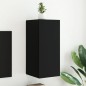 vidaXL Mueble de TV de pared con luces LED negro 30,5x35x70 cm vidaXL Mueble de TV de pared con luces LED negro 30,5x35x70 cm