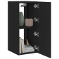 vidaXL Mueble de TV de pared con luces LED negro 30,5x35x70 cm vidaXL Mueble de TV de pared con luces LED negro 30,5x35x70 cm