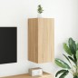 vidaXL Mueble de TV de pared con luces LED roble Sonoma 30,5x35x70 cm vidaXL Mueble de TV de pared con luces LED roble Sonoma 30,5x35x70 cm