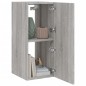 vidaXL Muebles TV pared con luces LED 2 uds gris Sonoma 30,5x35x70 cm vidaXL Muebles TV pared con luces LED 2 uds gris Sonoma 30,5x35x70 cm