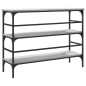 vidaXL Mesa consola madera de ingeniería gris Sonoma 100x32x75 cm vidaXL Mesa consola madera de ingeniería gris Sonoma 100x32x75 cm
