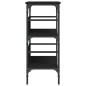 vidaXL Mesa consola madera de ingeniería negra 75x32x75 cm vidaXL Mesa consola madera de ingeniería negra 75x32x75 cm