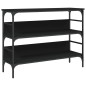 vidaXL Mesa consola madera de ingeniería negro 100x32x75 cm vidaXL Mesa consola madera de ingeniería negro 100x32x75 cm