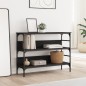 vidaXL Mesa consola madera de ingeniería negro 100x32x75 cm vidaXL Mesa consola madera de ingeniería negro 100x32x75 cm