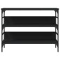 vidaXL Mesa consola madera de ingeniería negro 100x32x75 cm vidaXL Mesa consola madera de ingeniería negro 100x32x75 cm