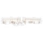 vidaXL Set de muebles de jardín de palets 6 piezas madera blanco