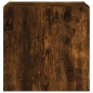 vidaXL Muebles TV de pared luces LED 2 uds roble ahumado 40,5x35x40 cm