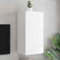 vidaXL Mueble de TV de pared con luces LED blanco 40,5x35x80 cm