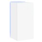 vidaXL Mueble de TV de pared con luces LED blanco 40,5x35x80 cm