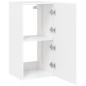 vidaXL Mueble de TV de pared con luces LED blanco 40,5x35x80 cm
