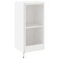 vidaXL Mueble de TV de pared con luces LED blanco 40,5x35x80 cm