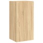 vidaXL Mueble de TV de pared con luces LED roble Sonoma 40,5x35x80 cm
