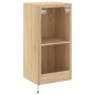 vidaXL Mueble de TV de pared con luces LED roble Sonoma 40,5x35x80 cm