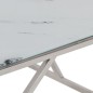 vidaXL Mesa de centro plateada acero inoxidable y vidrio templado vidaXL Mesa de centro plateada acero inoxidable y vidrio templado