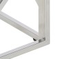 vidaXL Mesa de centro acero inoxidable plateado y madera maciza acacia vidaXL Mesa de centro acero inoxidable plateado y madera maciza acacia