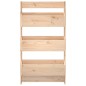 vidaXL Jardinera de pared 3 niveles madera maciza pino 60x18,5x110 cm vidaXL Jardinera de pared 3 niveles madera maciza pino 60x18,5x110 cm