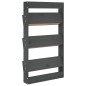 vidaXL Jardinera de pared 3 niveles madera pino gris 60x18,5x110 cm vidaXL Jardinera de pared 3 niveles madera pino gris 60x18,5x110 cm