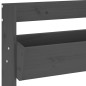 vidaXL Jardinera de pared 3 niveles madera pino gris 60x18,5x110 cm vidaXL Jardinera de pared 3 niveles madera pino gris 60x18,5x110 cm